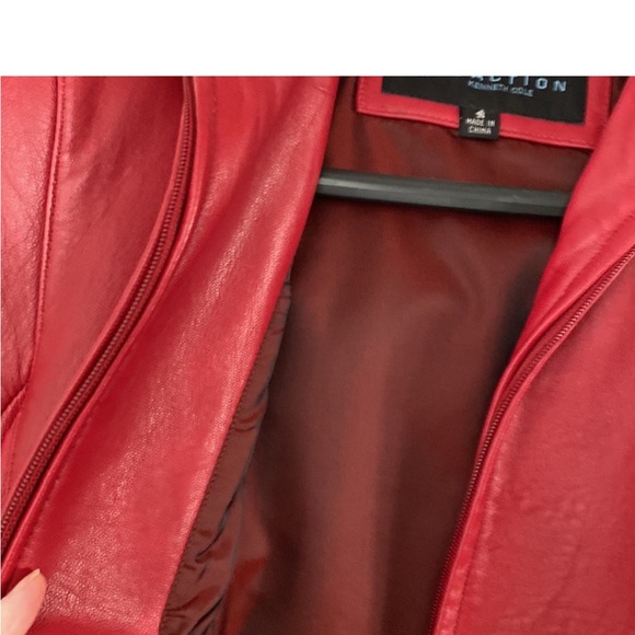 ❣️Leather Moto Jacket by Kenneth Cole ~ RARE Luxe Leather VHTF - Picture 8 of 15